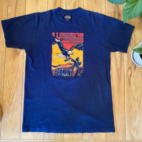 Harley-Davidson Other - COPY - Vintage Harley Davidson Eagle on Fat Bike Tee